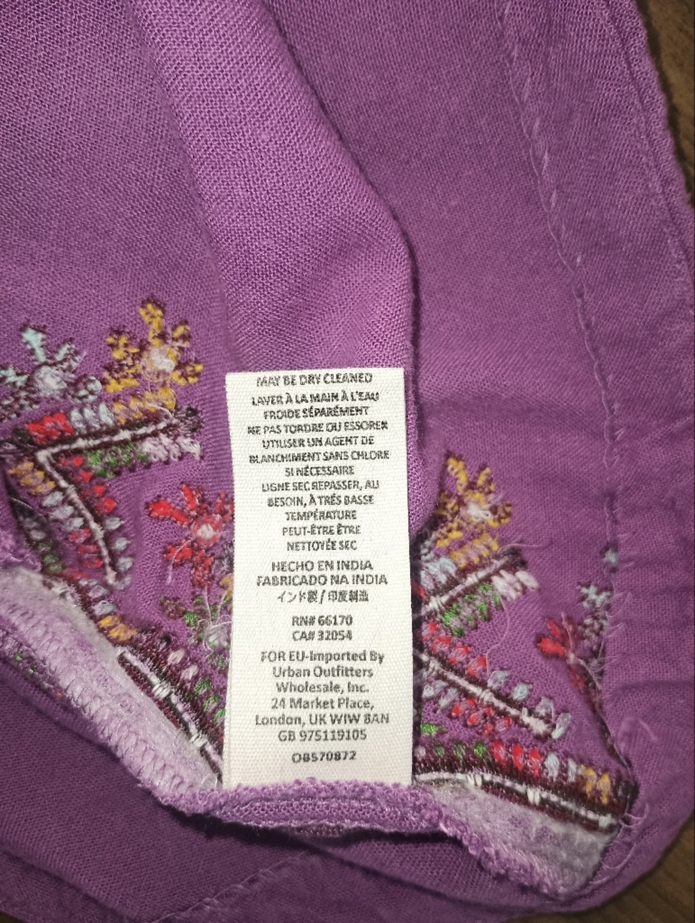 Free People Starlight Mini Dress Purple Balochi Embroidery Boho Tassel Pockets S - Picture 6 of 13